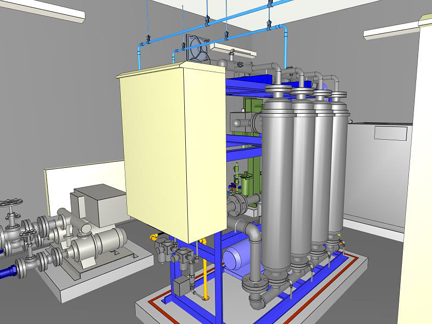 Aスキー場レストハウス　3DCAD による可視化設